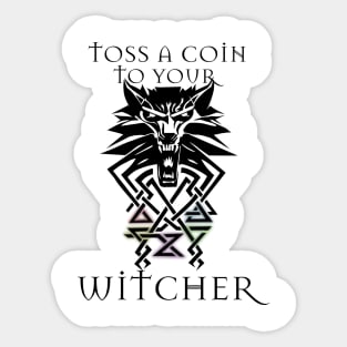 TOSS A COIN Sticker